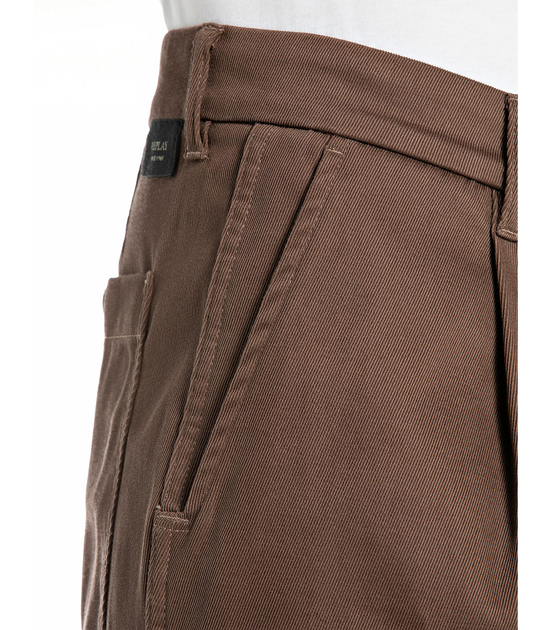 リラックスレギュラーフィットコットンツイルパンツ 詳細画像 ブラウン 5